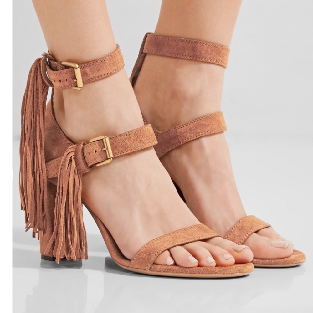 Chloe fringe suede heels - Sold out!